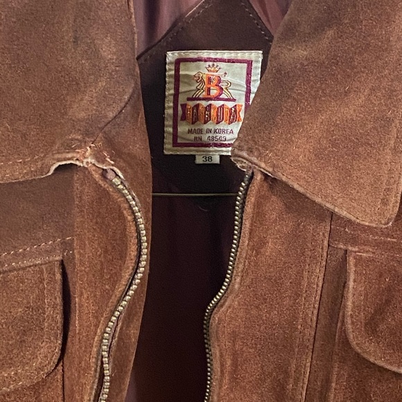 Baracuta Rough out suede leather jacket size 38 - Picture 2 of 3
